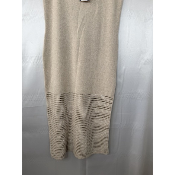 NWT‎ Universal Thread Sweater Tank Maxi Dress Tan Crochet Hem Size XL - Picture 5 of 13